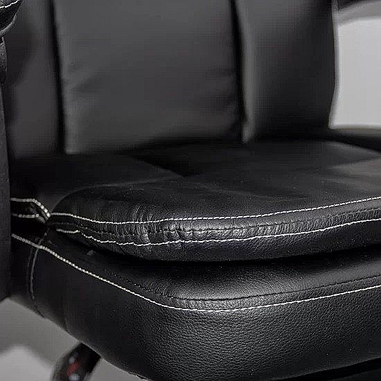 Scaun directorial OFF341, piele ecologica, mecanism balans, robust, rabatabil 170 grade, 150 kg [5]