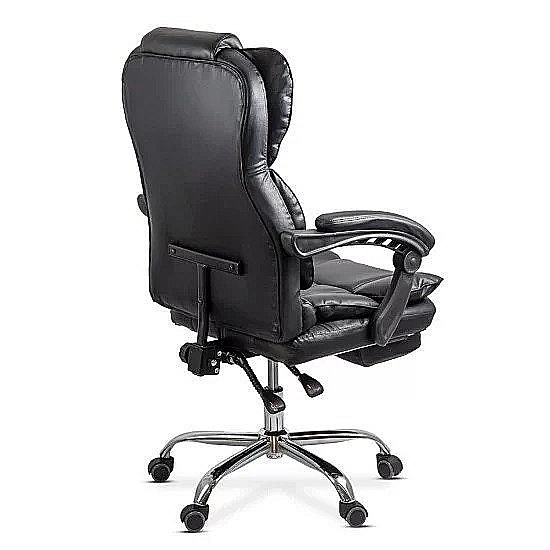 Scaun directorial OFF412, piele ecologica, mecanism asincron, robust, suport picioare retractabil, 120 kg [8]