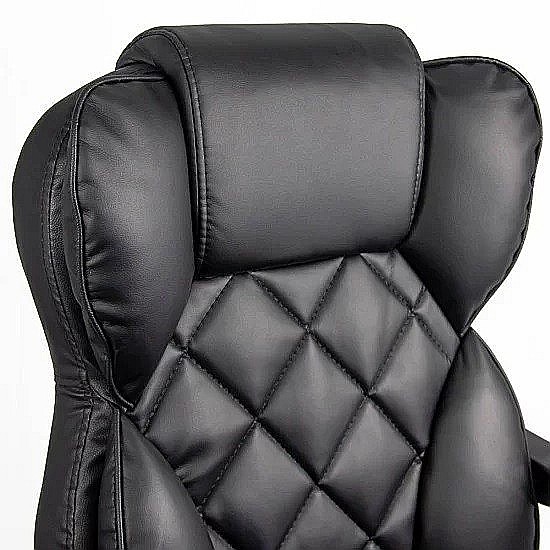 Scaun directorial OFF412, piele ecologica, mecanism asincron, robust, suport picioare retractabil, 120 kg [5]