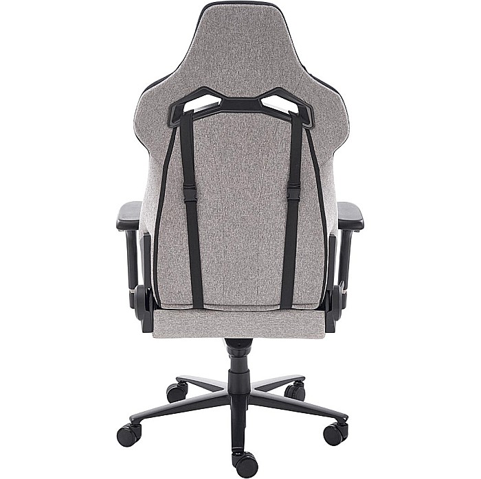 Scaun directorial pentru gaming HM Alister, stofa, robust, cadru metalic, cotiere reglabile, multiblock,100 kg, gri [5]