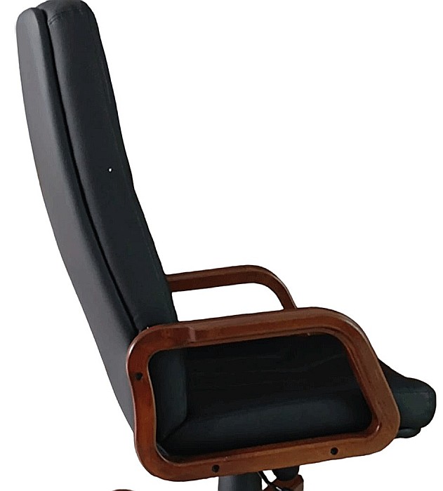 Scaun directorial piele naturala 5900 negru [3]