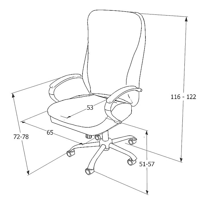 Scaun directorial SL Q154, Piele naturala, Inaltime ajustabila, Suport lombar, Mecanism Multiblock, Cadru cromat, 100 kg, Negru [4]