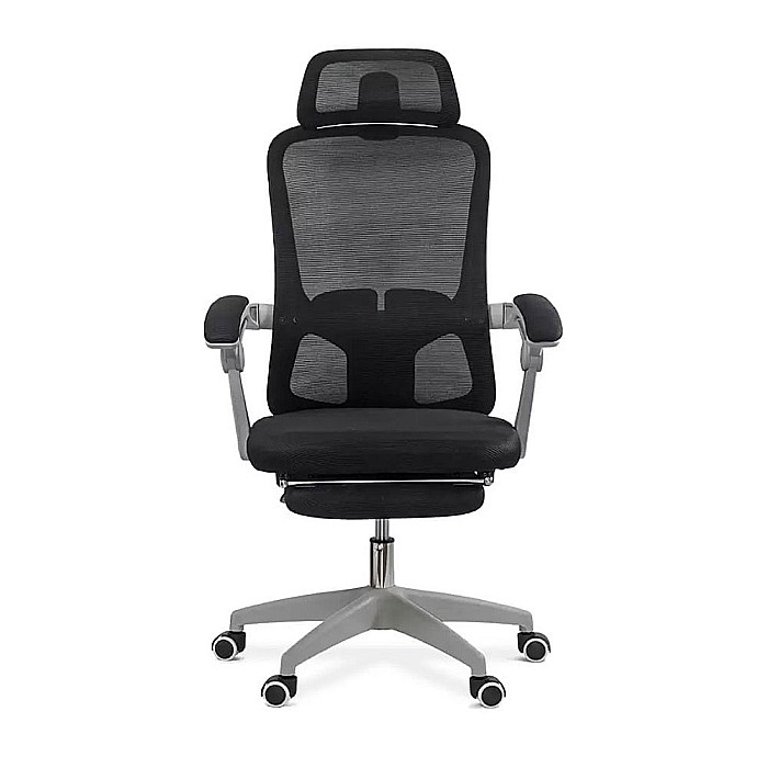 Scaun ergonomic cu tetiera OFF 430, mesh, suport picioare, polipropilena, 100 kg [2]