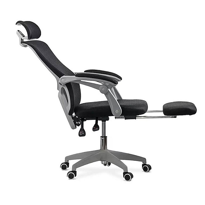 Scaun ergonomic cu tetiera OFF 430, mesh, suport picioare, polipropilena, 100 kg [5]