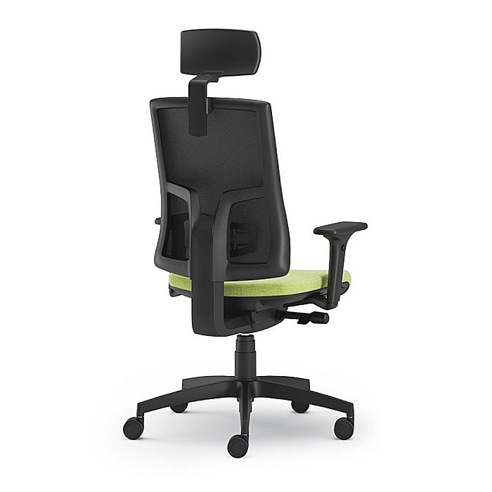 Scaun ergonomic cu tetiera Pure Negru Mesh PDH [3]