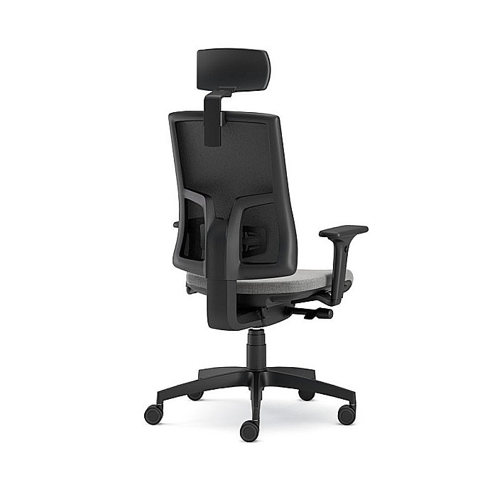 Scaun ergonomic cu tetiera Pure Negru Mesh PDH [4]