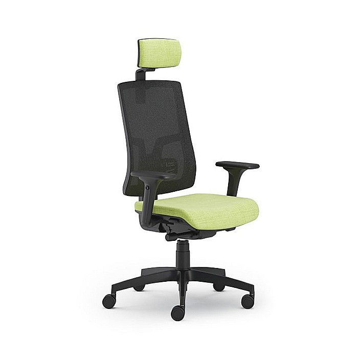 Scaun ergonomic cu tetiera Pure Negru Mesh PDH [2]