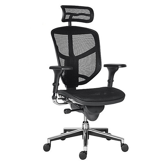 Scaun ergonomic mesh Enjoy negru [4]