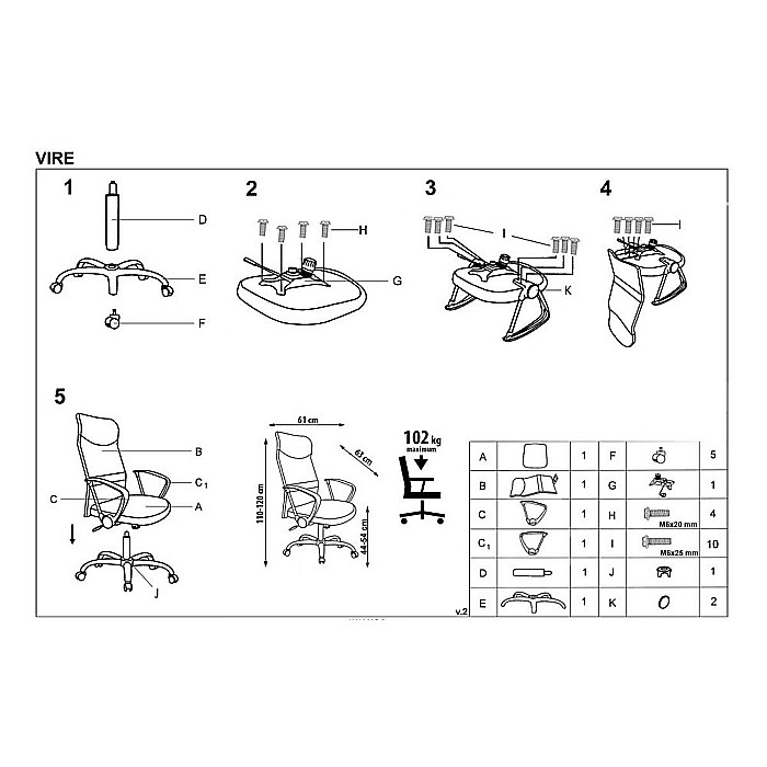 Scaun ergonomic mesh HM Vire maro [4]