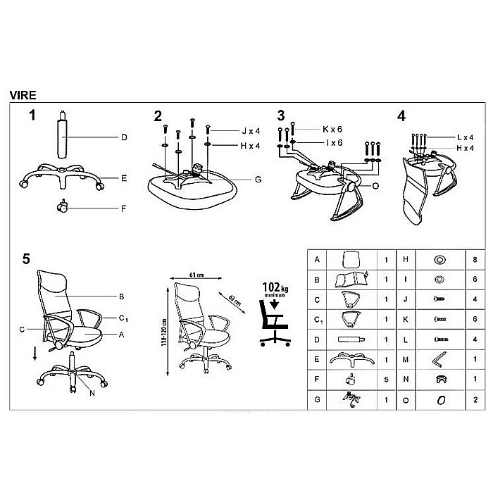 Scaun ergonomic mesh HM Vire verde [4]