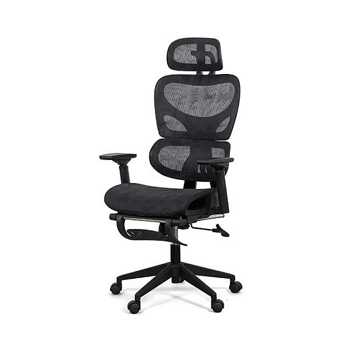 Scaun ergonomic multifunctional SYYT 9508, mesh, suport lombar, tetiera, spatar si brate reglabile, suport picioare, 120 kg [1]