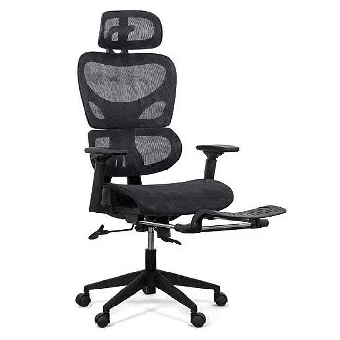 Scaun ergonomic multifunctional SYYT 9508, mesh, suport lombar, tetiera, spatar si brate reglabile, suport picioare, 120 kg [3]
