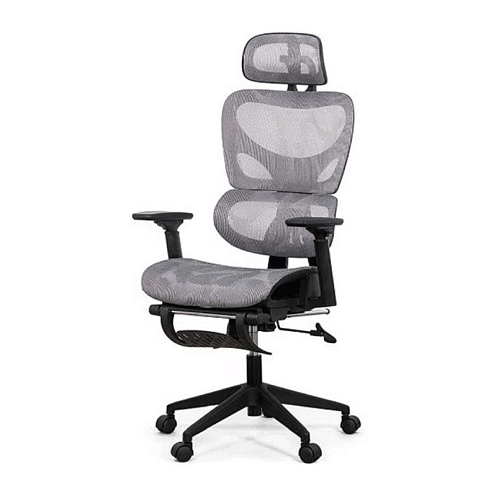 Scaun ergonomic multifunctional SYYT 9508, mesh, suport lombar, tetiera, spatar si brate reglabile, suport picioare, 120 kg [4]
