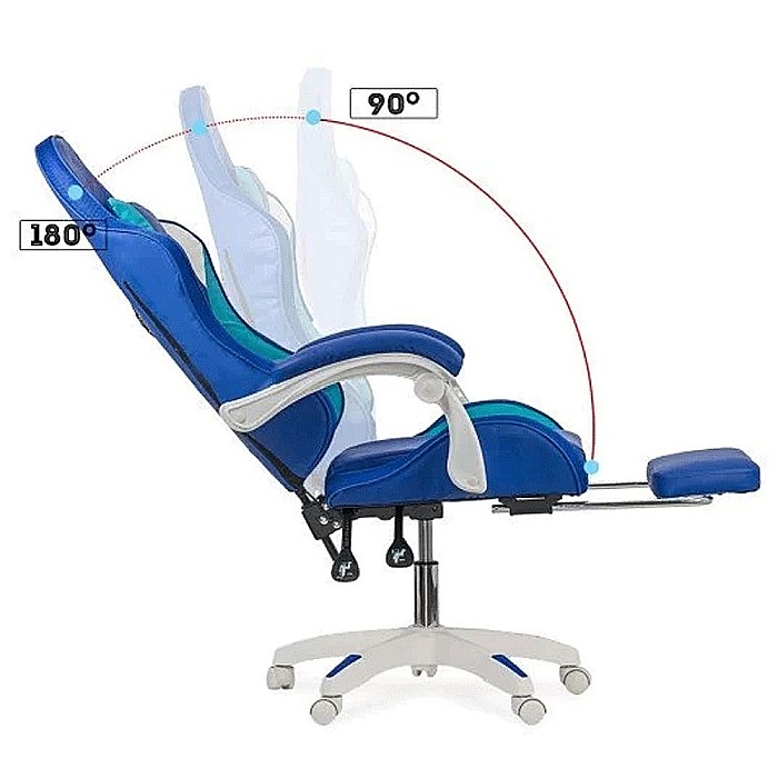 Scaun gaming cu lumini RBG si suport picioare OFF 298 [4]