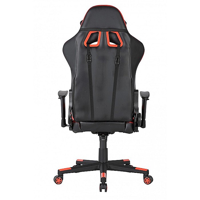 Scaun gaming GN90 Indianapolis, suport lombar, perna tetiera, cotiere reglabile, rotativ, mecanism multiblock, 150 kg, negru/rosu [6]
