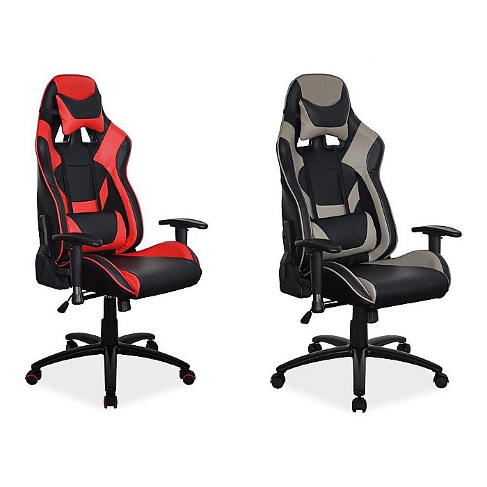 Scaun gaming SL Supra negru - rosu [3]