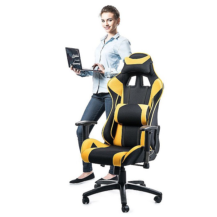 Scaun gaming SL Viper negru - galben [2]