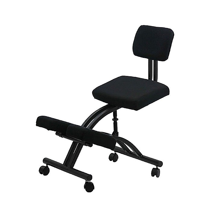 Scaun kneeling chair OFF 094, stofa, ajustabil inaltime, postura corecta, 100 kg, negru [2]