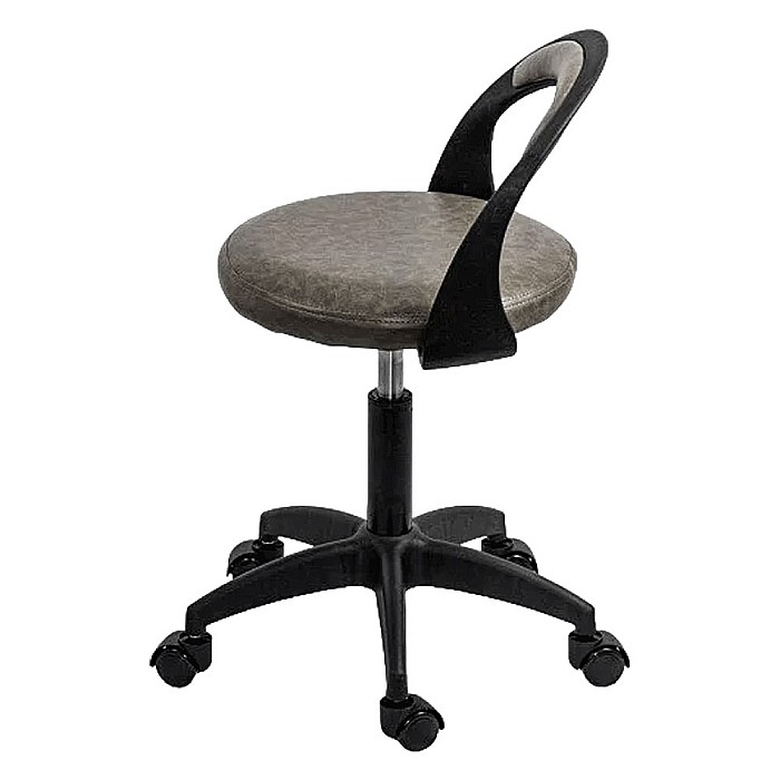 Scaun laborator OFF1020, rotativ, baza polipropilena, piele ecologica, inaltime ajustabila, 100 kg [3]