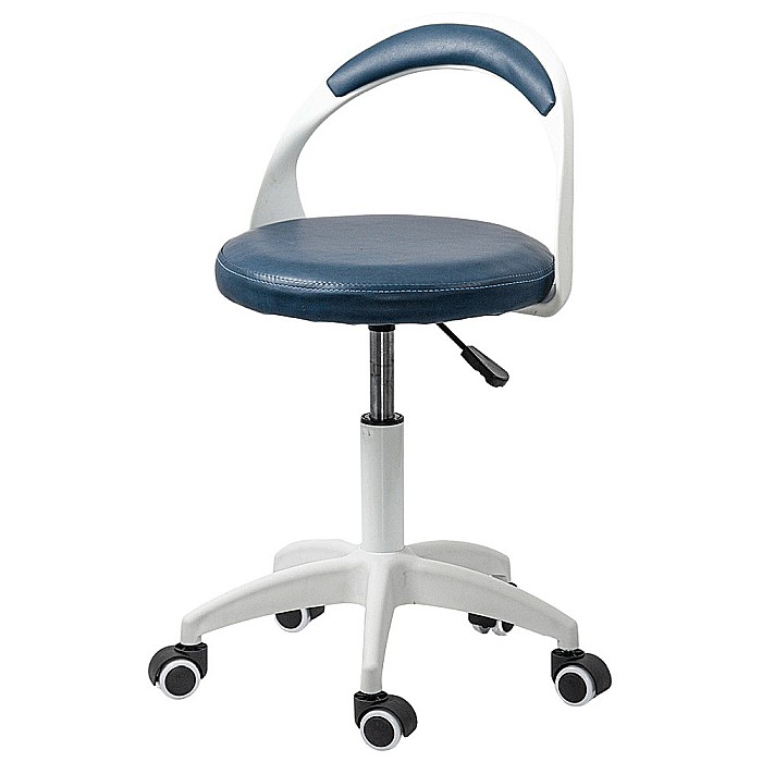 Scaun laborator OFF1021, rotativ, baza polipropilena, piele ecologica, inaltime ajustabila, 100 kg [2]