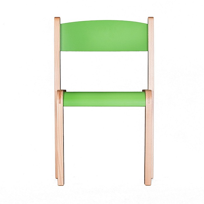 Scaun lemn gradinita Bambi, H31, verde [2]