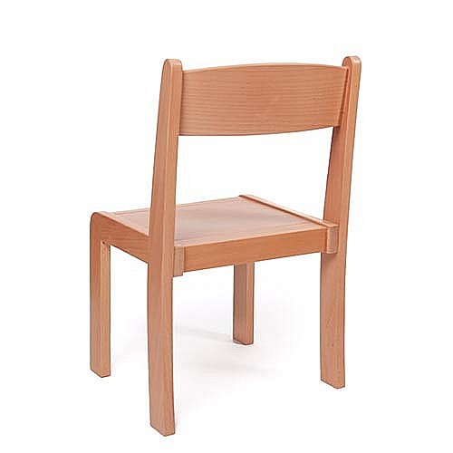 Scaun lemn gradinita Bambi, H35, natur [4]
