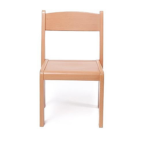 Scaun lemn gradinita Bambi, H35, natur [2]