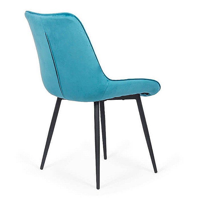 Scaun living BUC 206, catifea, picioare metalice, robust, ergonomic, 110 kg [3]