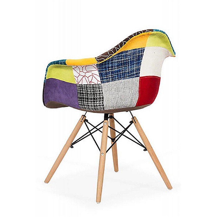 Scaun living BUC 243 Patchwork, stofa, cadru lemn, 110 kg [5]