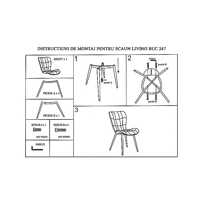 Scaun living BUC 247, catifea, ergonomic, picioare metalice, 110 kg [2]