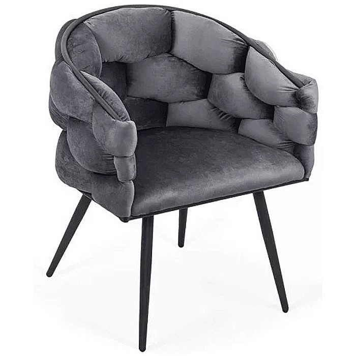 Scaun living BUC 256, ergonomic, catifea, structura metalica, perne groase, 120 kg [3]