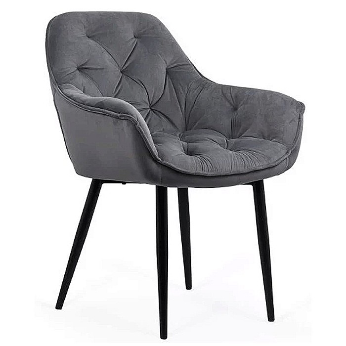 Scaun living BUC 257, tip fotoliu, ergonomic, catifea, picioare metalice, 110 kg [2]