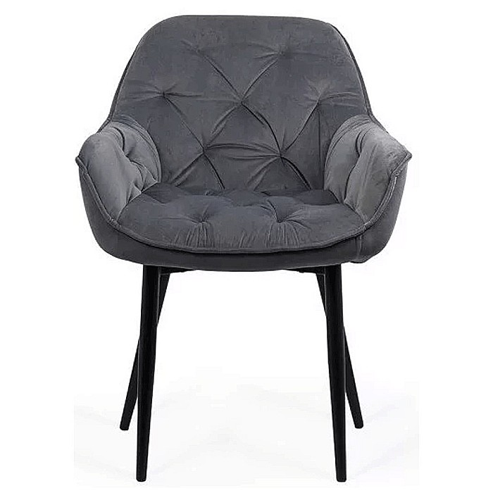 Scaun living BUC 257, tip fotoliu, ergonomic, catifea, picioare metalice, 110 kg [4]