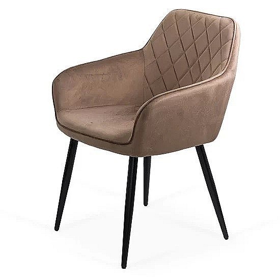 Scaun living BUC 258, forma conica, catifea, picioare metalice, 110 kg [2]