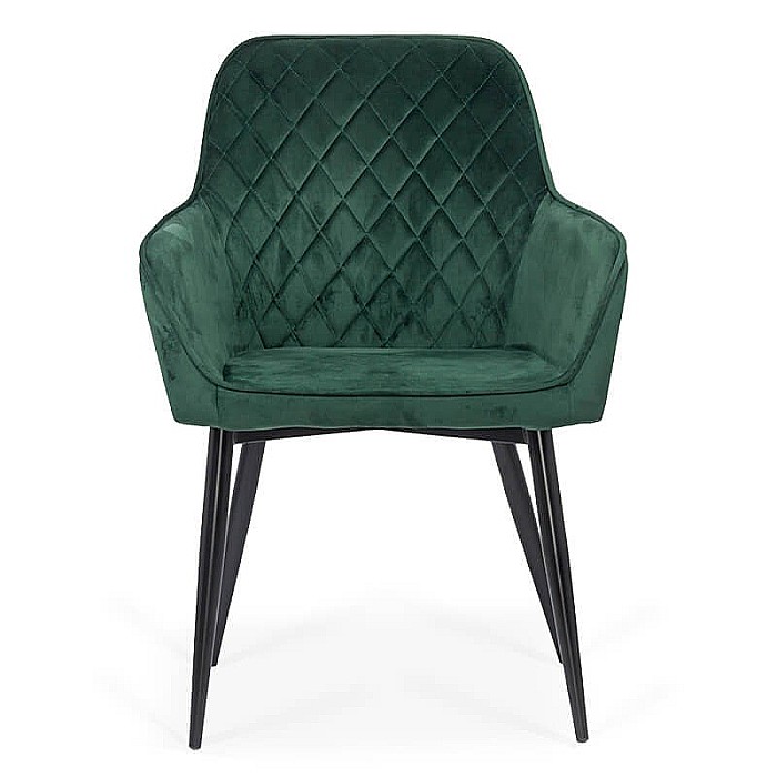 Scaun living BUC 258, forma conica, catifea, picioare metalice, 110 kg [1]