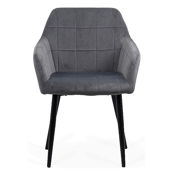 Scaun living BUC 260, catifea, robust, picioare metalice, brate curbate, 110 kg [1]