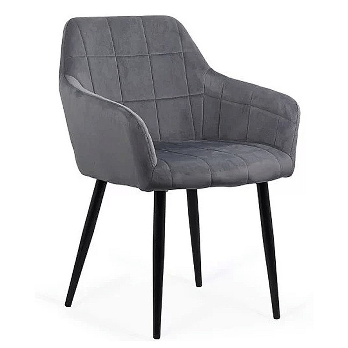 Scaun living BUC 260, catifea, robust, picioare metalice, brate curbate, 110 kg [3]