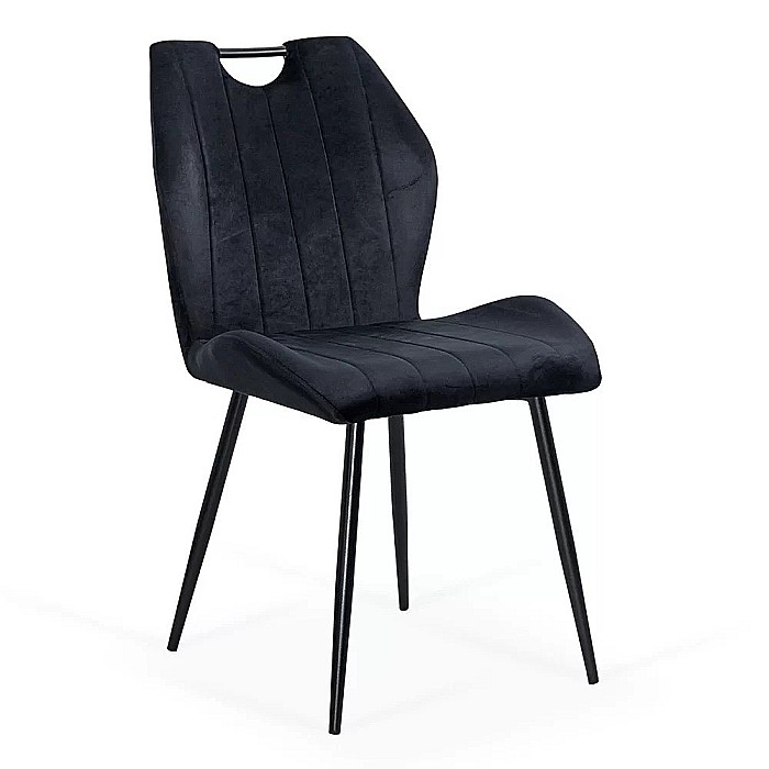 Scaun living BUC204, catifea, structura metalica, ergonomic, spatar cu maner, 120 kg [1]