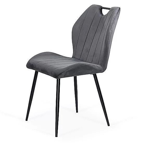 Scaun living BUC204, catifea, structura metalica, ergonomic, spatar cu maner, 120 kg [5]