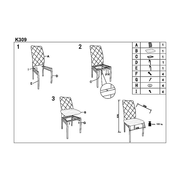 Scaun living HM K309 bej [2]