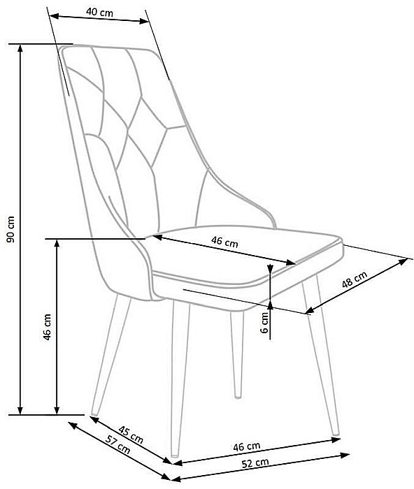 Scaun living HM k365 gri [3]