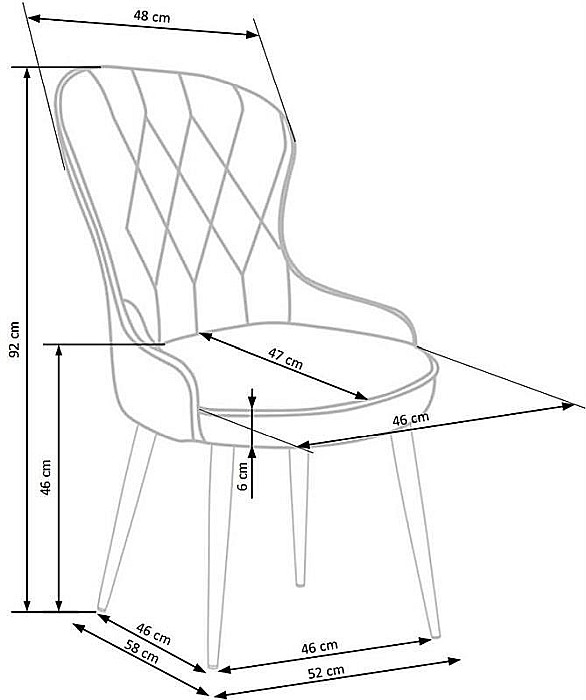 Scaun living HM k366 gri [4]