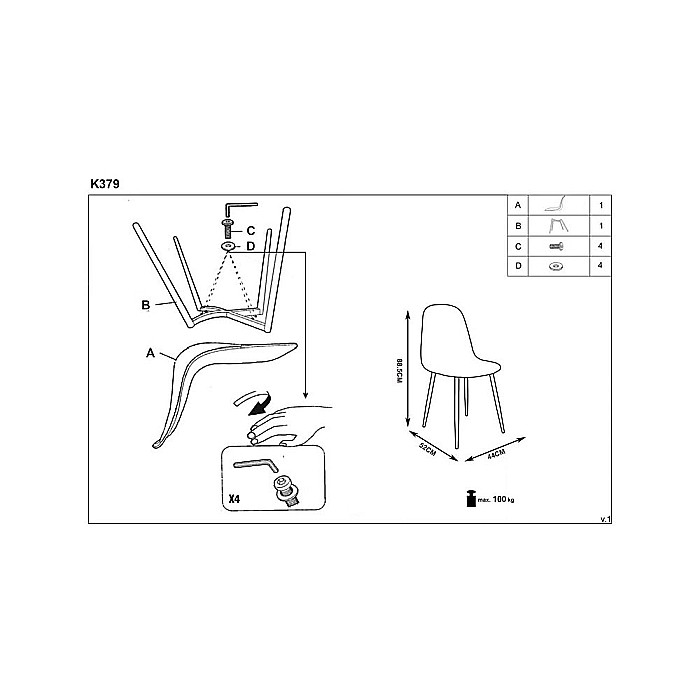 Scaun living HM K379 verde [7]