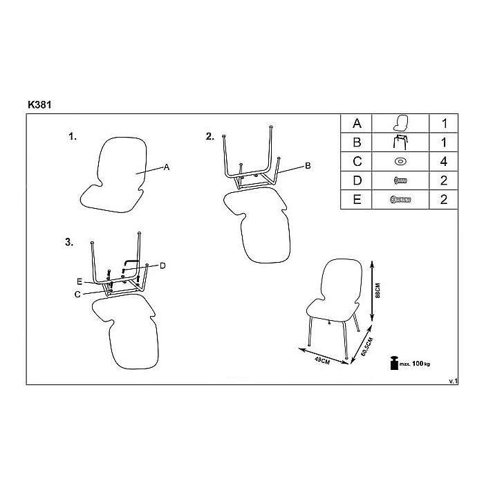 Scaun living HM K381 gri [7]