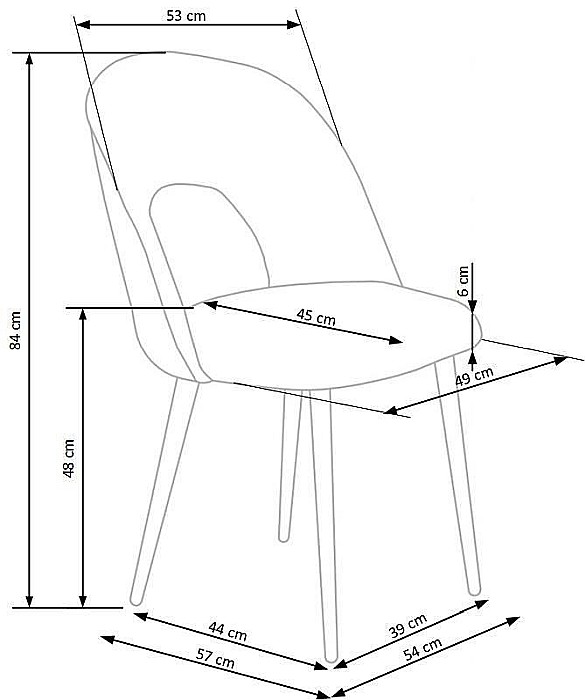 Scaun living HM K384 gri [2]