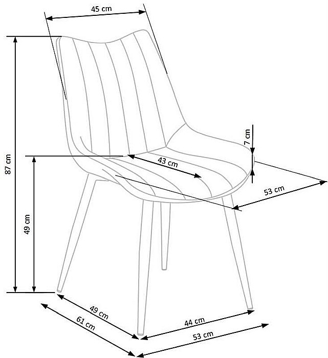 Scaun living HM K388 gri [7]
