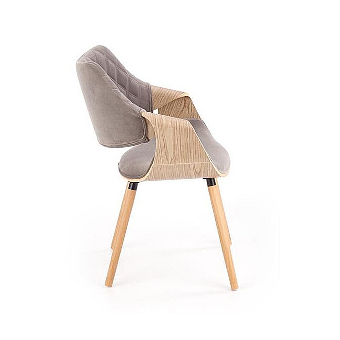 Scaun living HM K396 gri - stejar deschis [3]