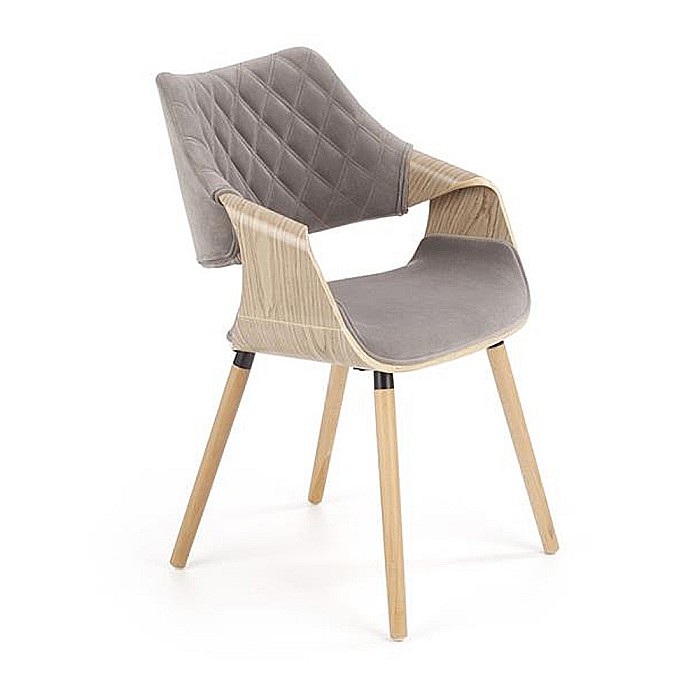 Scaun living HM K396 gri - stejar deschis [1]