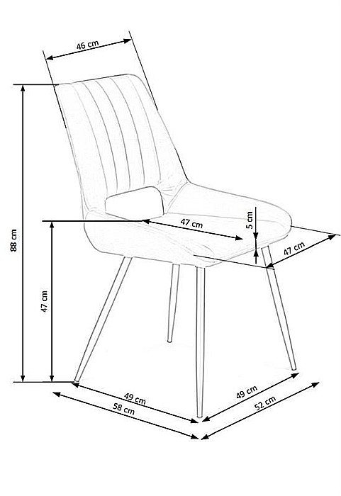 Scaun living HM K404 verde [5]