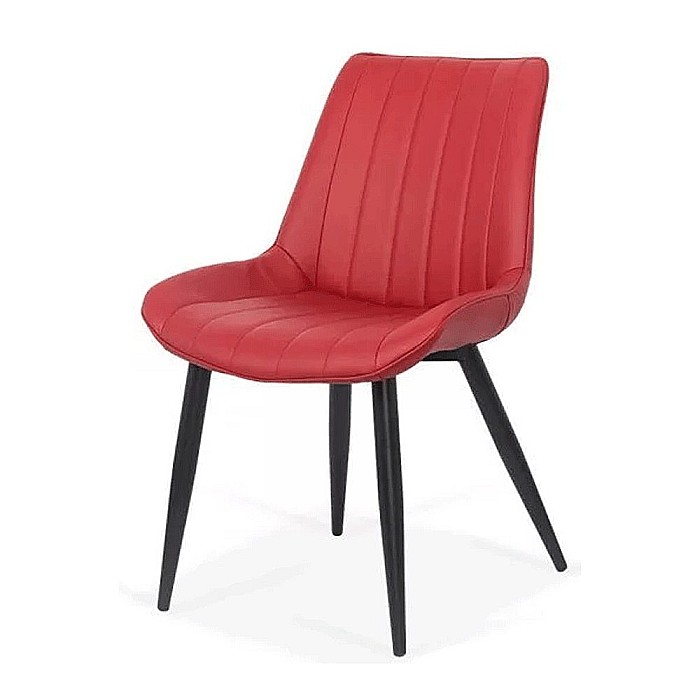 Scaun living si bucatarie BUC 203, piele ecologica, picioare metalice, 110 kg [1]